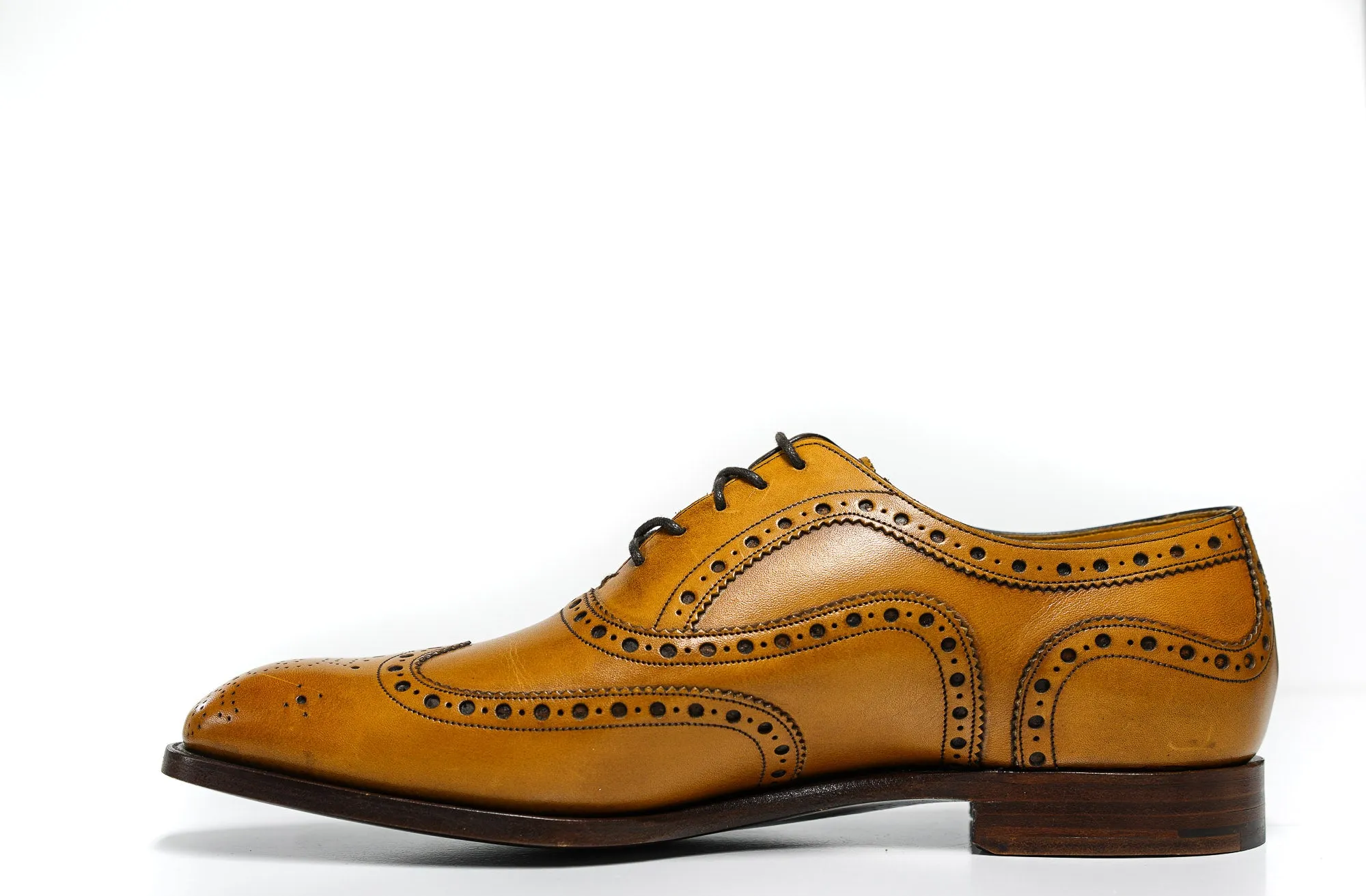 Barker Black Men's Leather Chestnut Archdale Lace Up 45% OFF