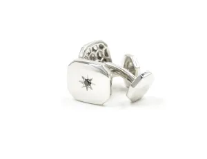 Barri Black Diamond Cuff Links