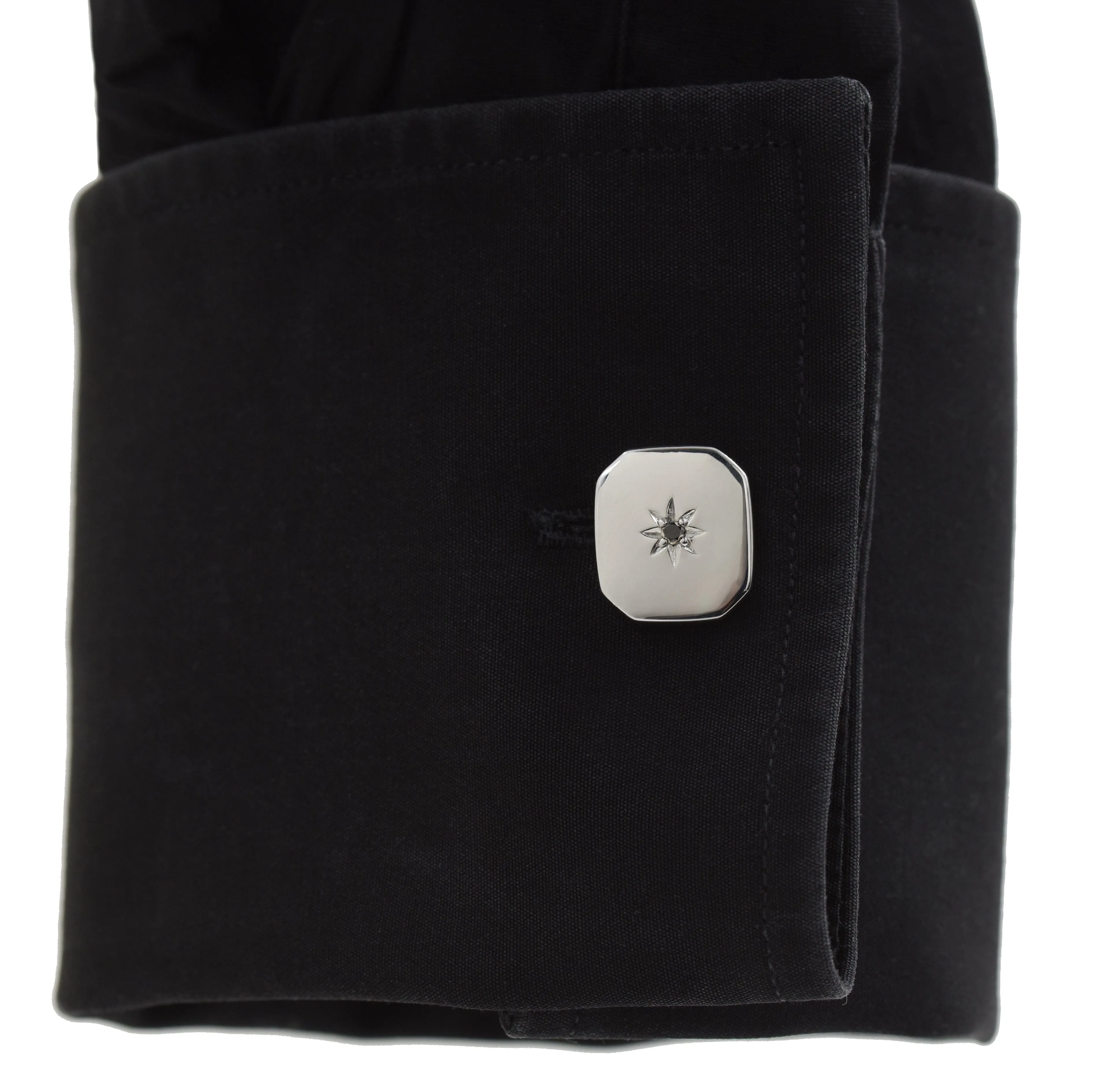 Barri Black Diamond Cuff Links