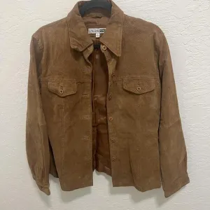 Beautiful brown/tan colored 100% leather jacket