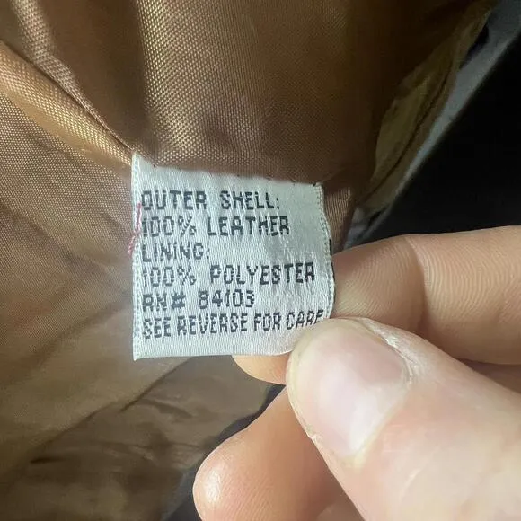 Beautiful brown/tan colored 100% leather jacket