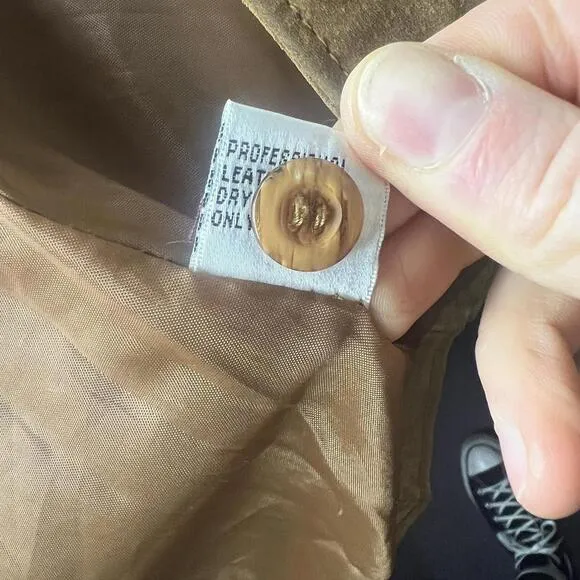 Beautiful brown/tan colored 100% leather jacket