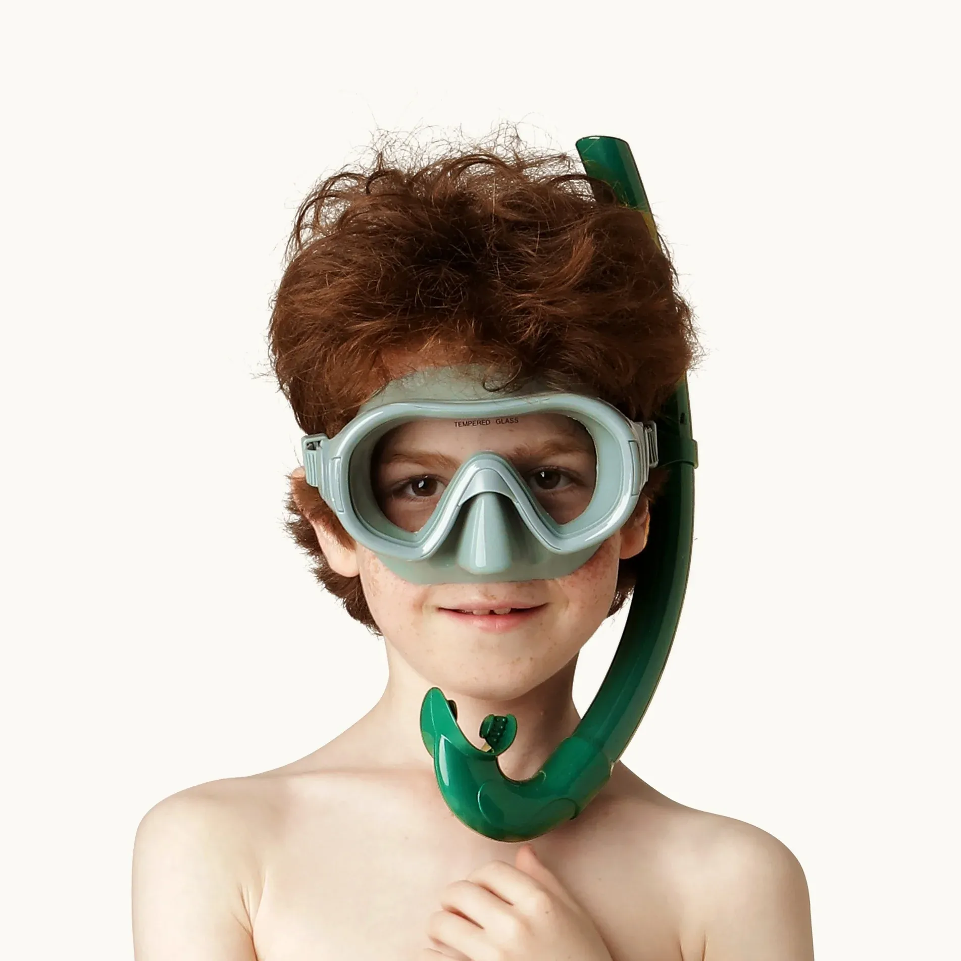 BETTY SNORKELING SET ( 6Y)CALILE- OXFORD GREEN