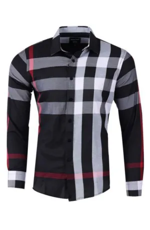 Black Berry Print Shirt Long Sleeve Shirt
