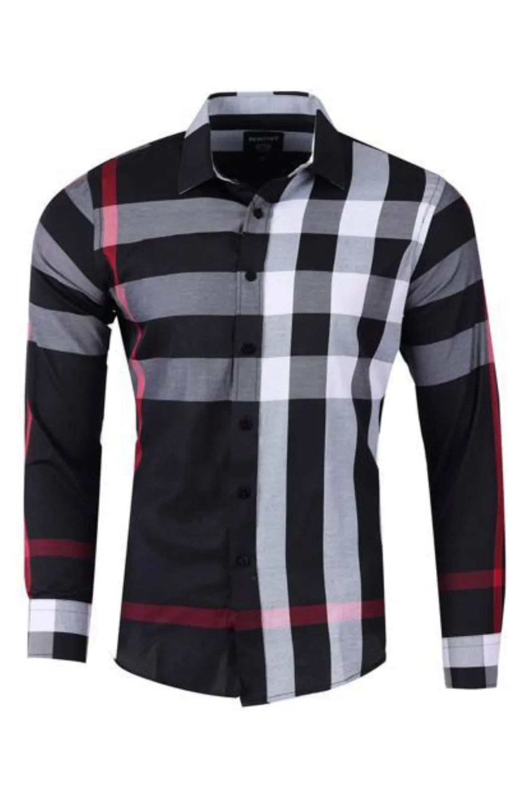 Black Berry Print Shirt Long Sleeve Shirt