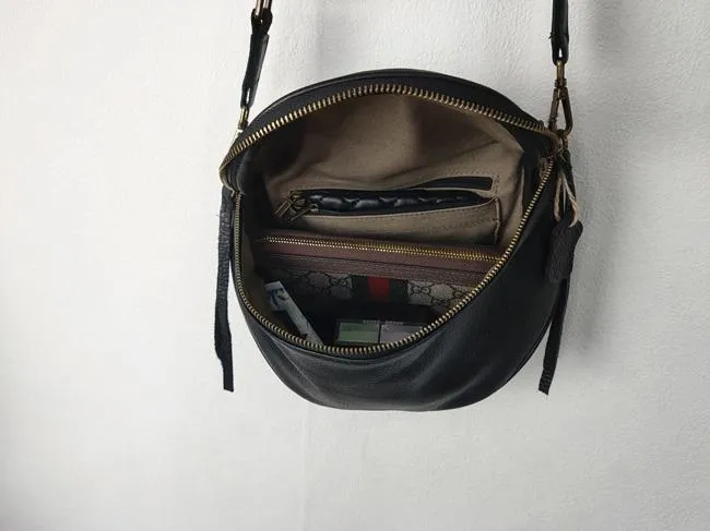Black Leather Bag Crossbody Crossbody Black Leather Bag Womens Black Cross The Body Bag