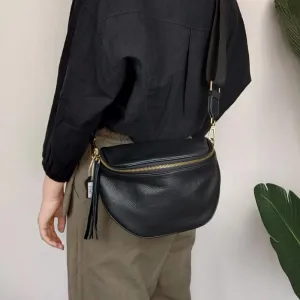 Black Leather Bag Crossbody Crossbody Black Leather Bag Womens Black Cross The Body Bag