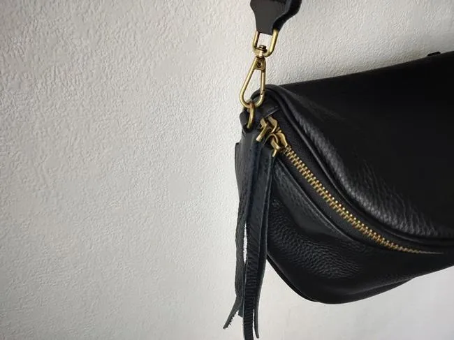 Black Leather Bag Crossbody Crossbody Black Leather Bag Womens Black Cross The Body Bag