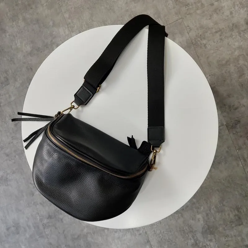 Black Leather Bag Crossbody Crossbody Black Leather Bag Womens Black Cross The Body Bag