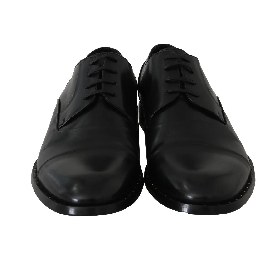 Black Leather Derby Dress Formal Shoes