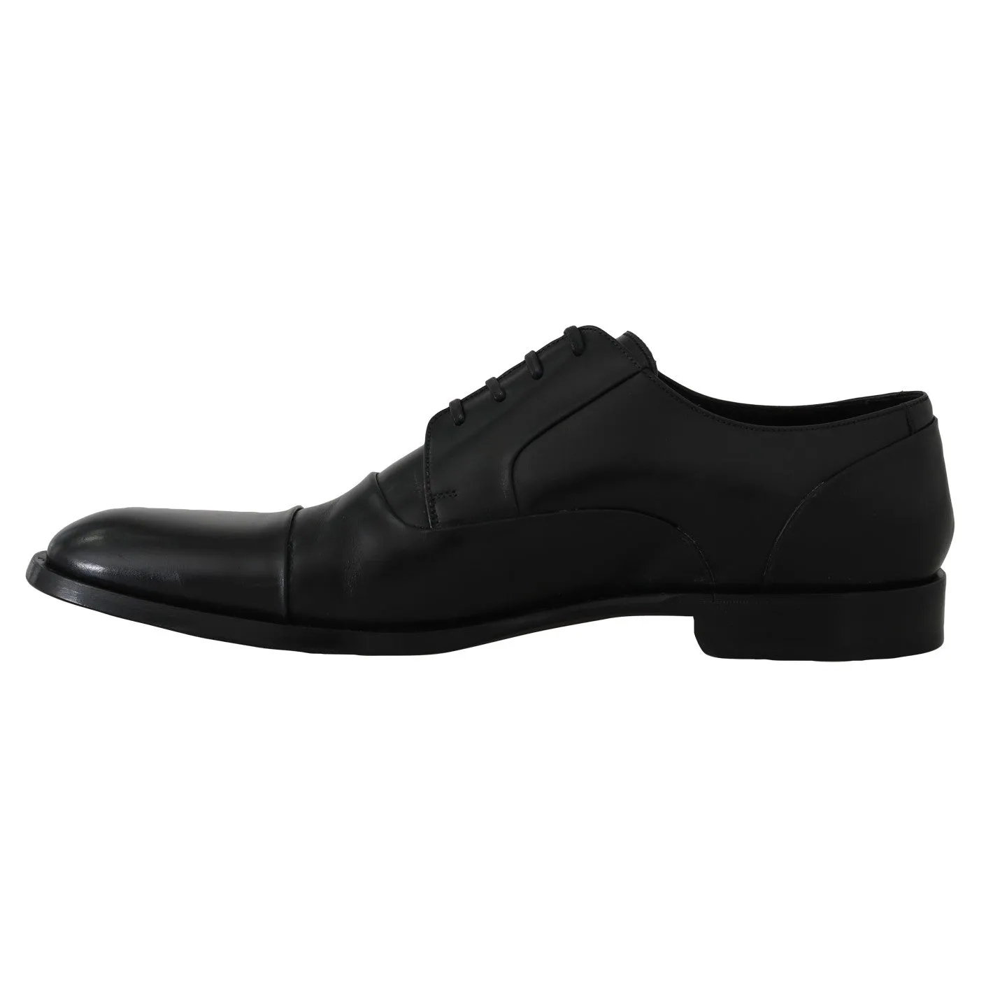 Black Leather Derby Dress Formal Shoes