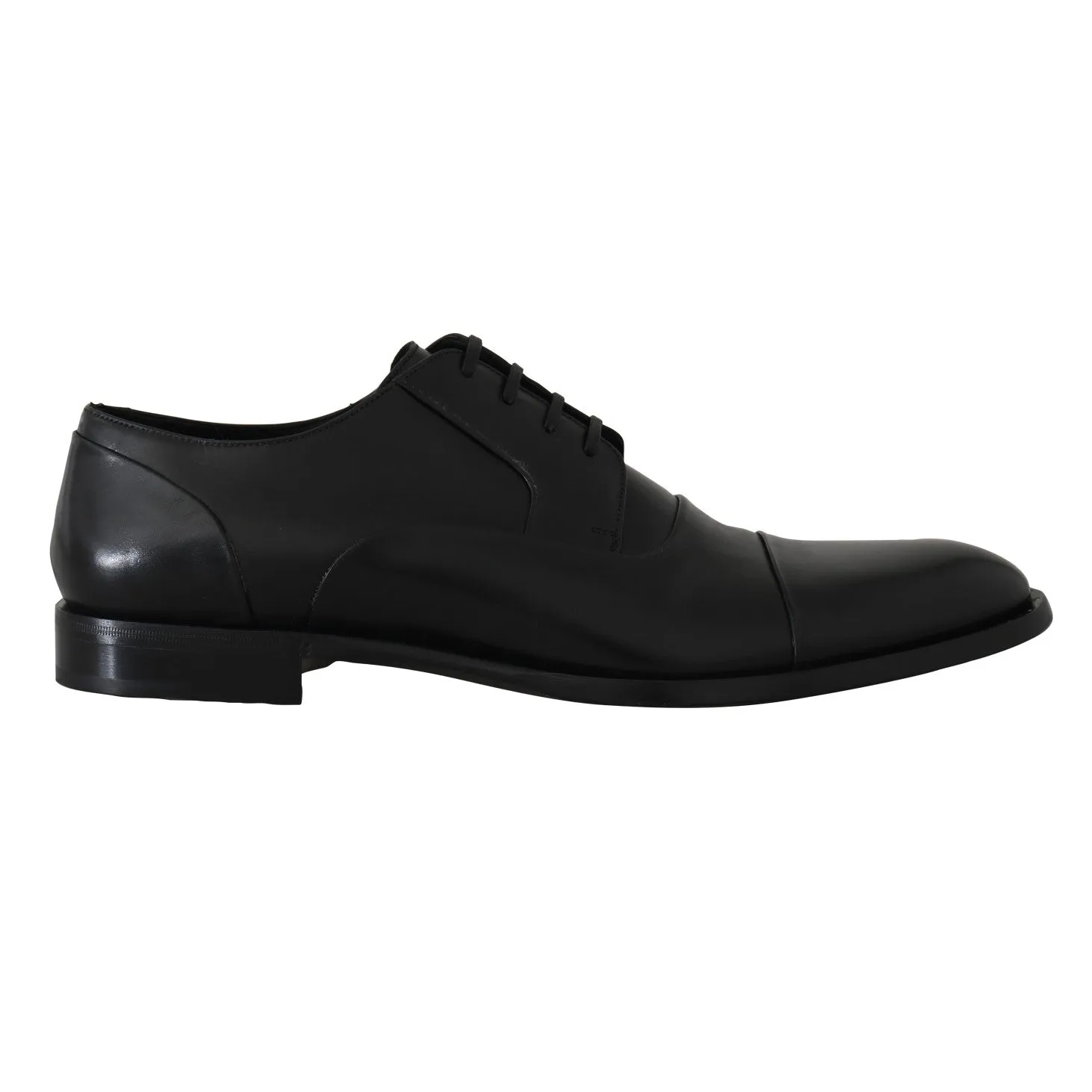 Black Leather Derby Dress Formal Shoes