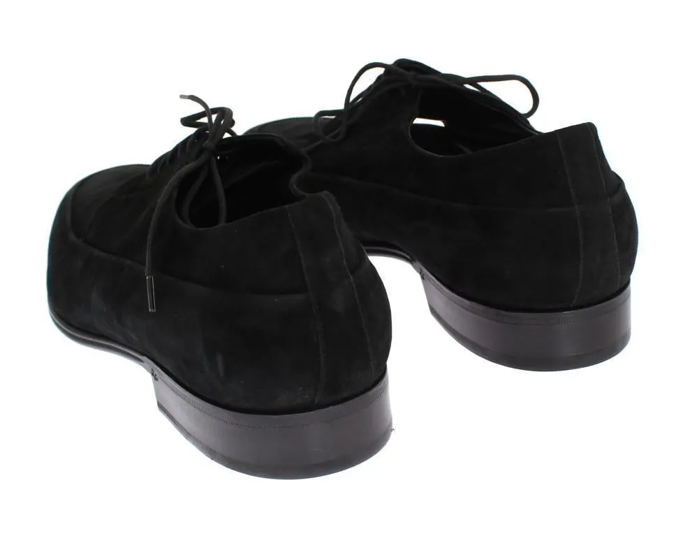 Black Leather Dress Lace Up Formal Shoes