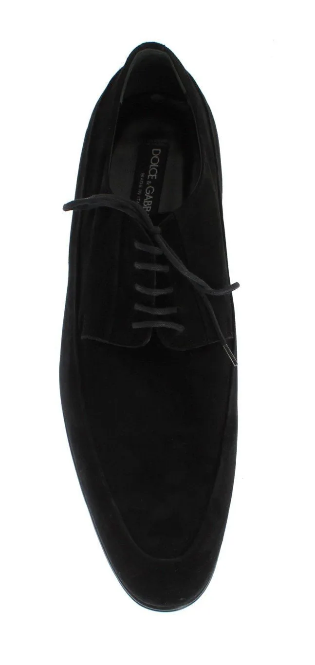 Black Leather Dress Lace Up Formal Shoes