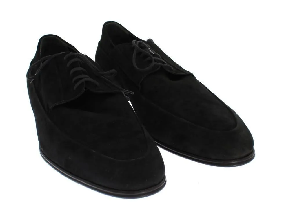 Black Leather Dress Lace Up Formal Shoes