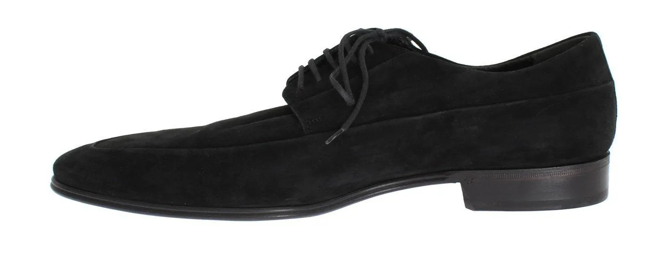 Black Leather Dress Lace Up Formal Shoes