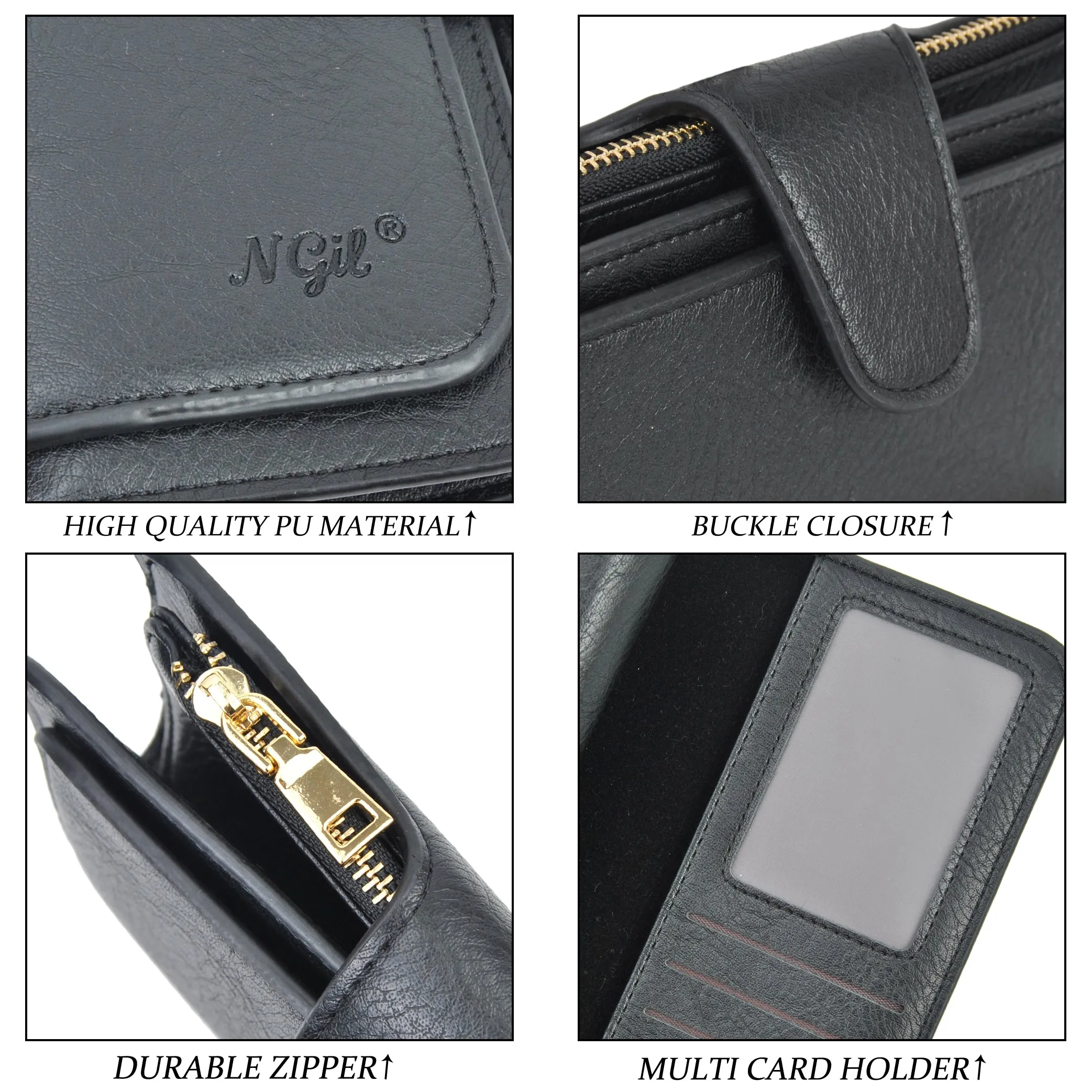 Black NGIL Trifold Wallet