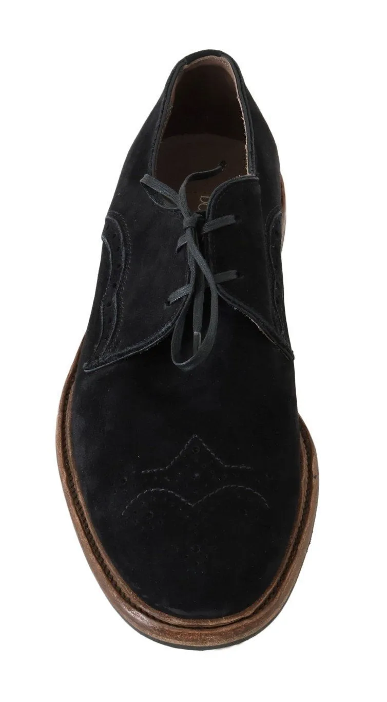Black Suede Leather Formal Shoes