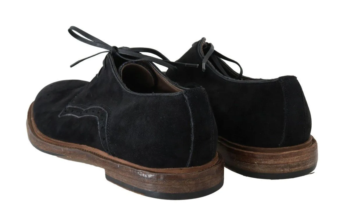 Black Suede Leather Formal Shoes