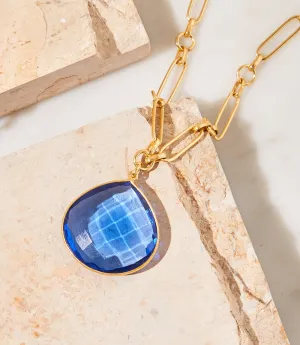 Blue Tanzanite Pendant Necklace