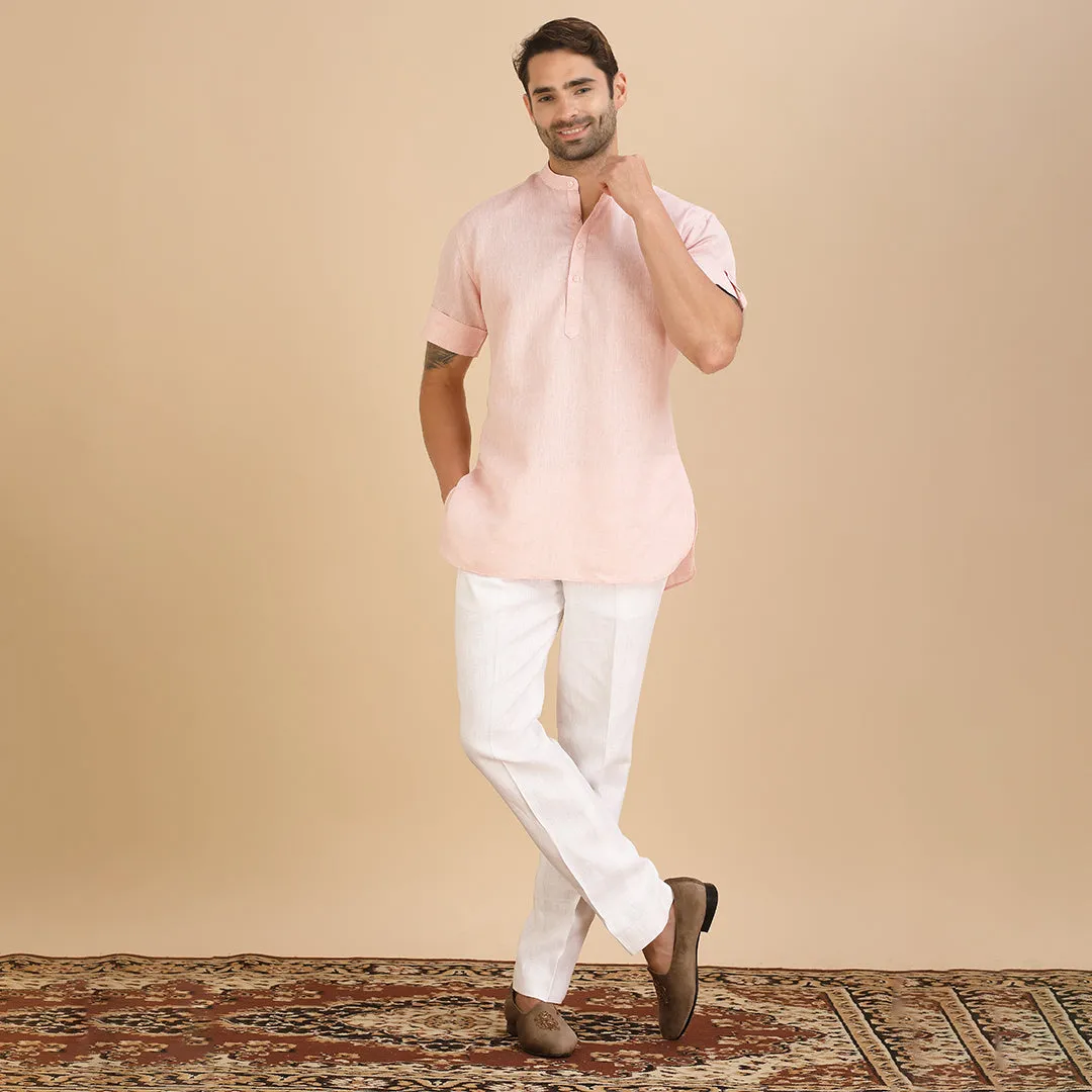 Blush Elegance Pink Kurta Shirt