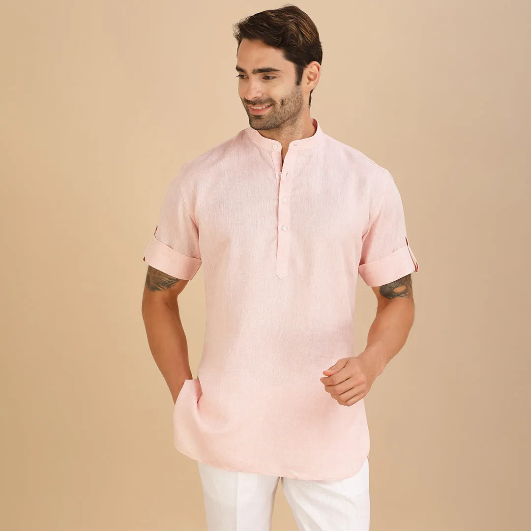 Blush Elegance Pink Kurta Shirt