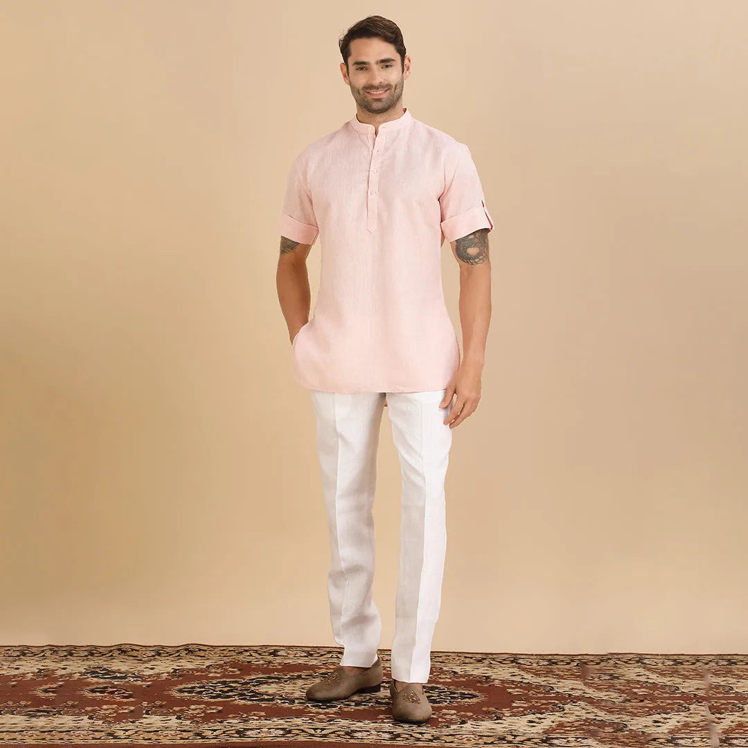 Blush Elegance Pink Kurta Shirt