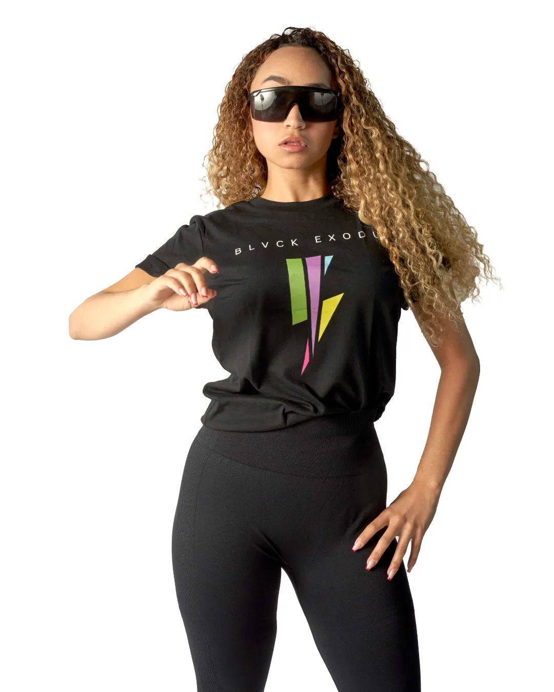 Blvck Exodus Retro Lightning Bolt Black Shirt