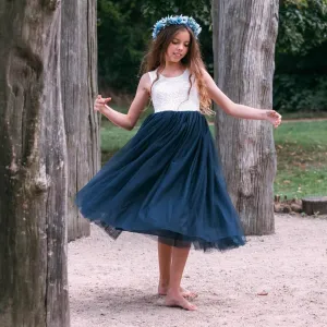 Bohemian Classic Dress - Navy Blue