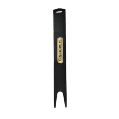 Bookmark Leather Tag for Readers | Personalised with Name (Black)