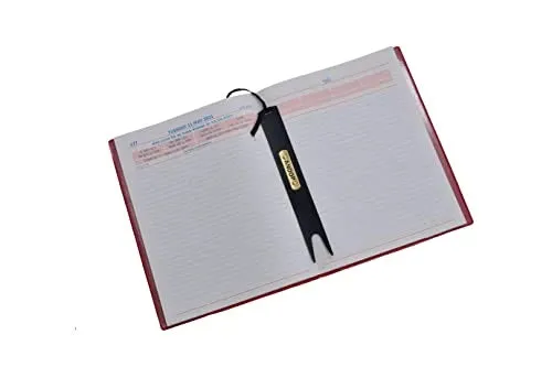 Bookmark Leather Tag for Readers | Personalised with Name (Royal Blue)