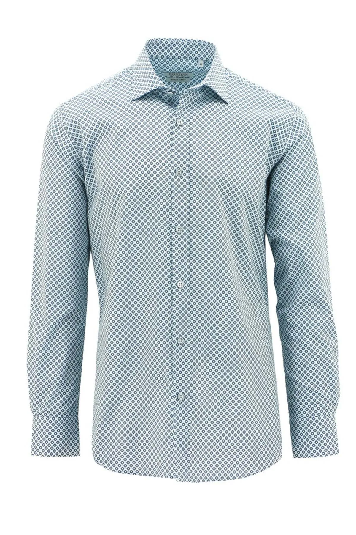 Boston Liberty Casual Diamond Print Shirt