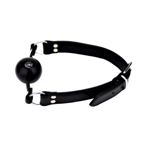 BOUND Leather Solid Ball Gag with 2 O-Rings & Adjustable Buckle Fastening