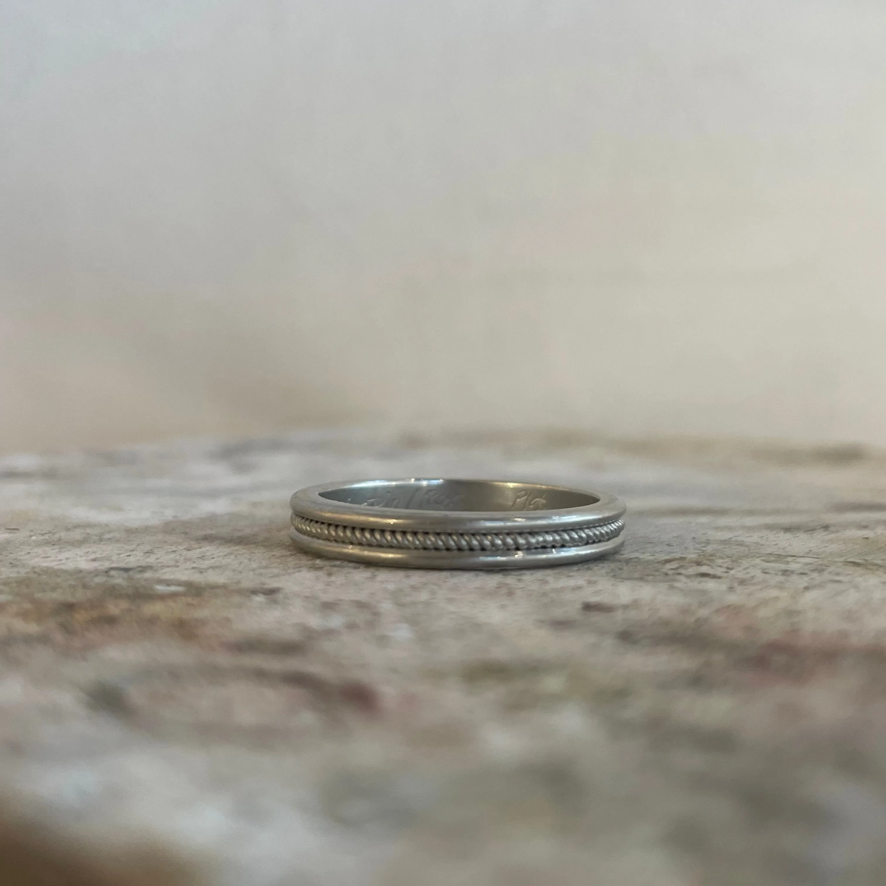 Braid Single Row Band in 18K Alpine Gold- 3mm