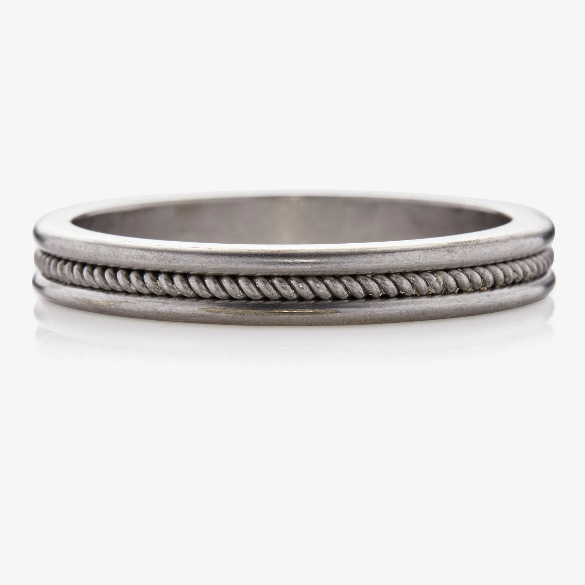 Braid Single Row Band in 18K Alpine Gold- 3mm