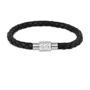 Braided Leather Bracelet For Mens