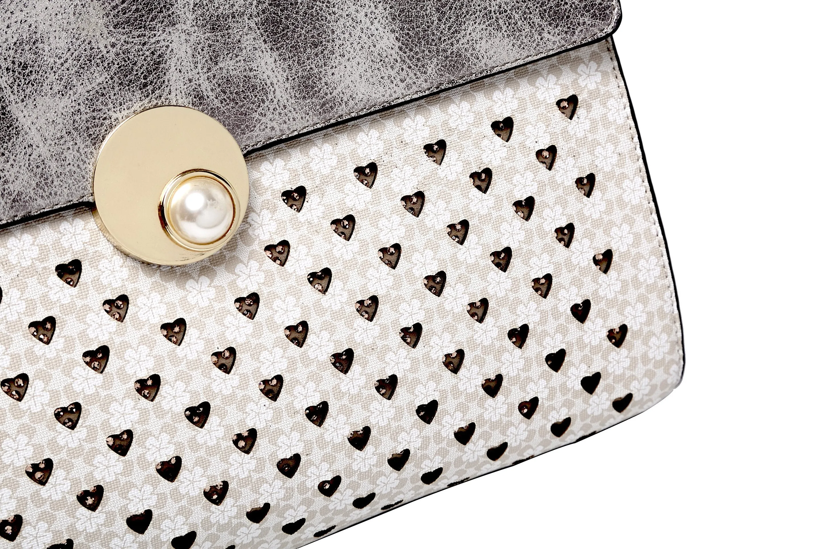 Brangio Silver Elegance Heart Tote