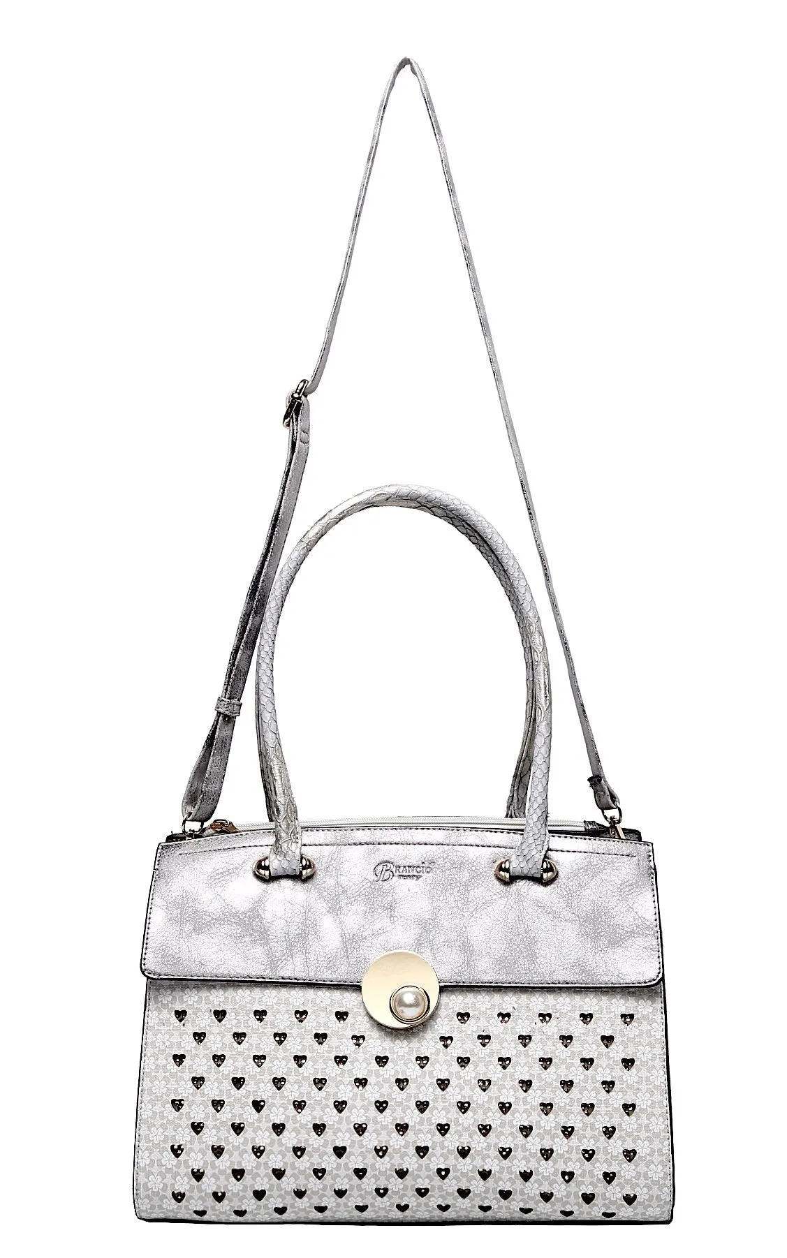 Brangio Silver Elegance Heart Tote