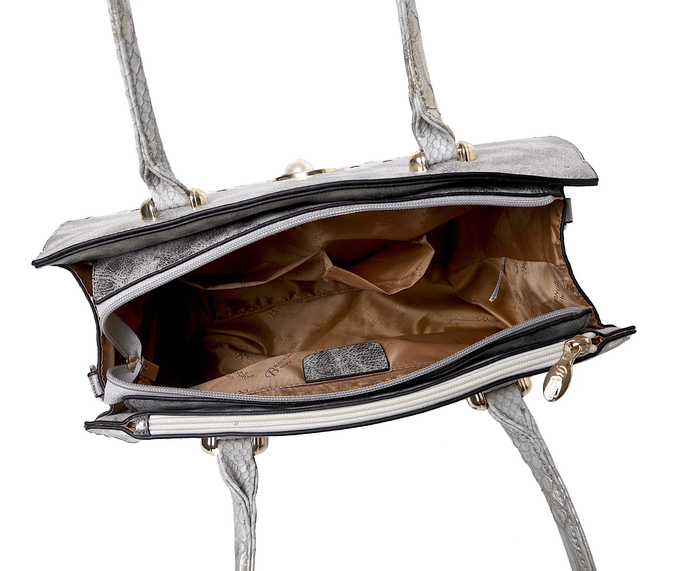 Brangio Silver Elegance Heart Tote