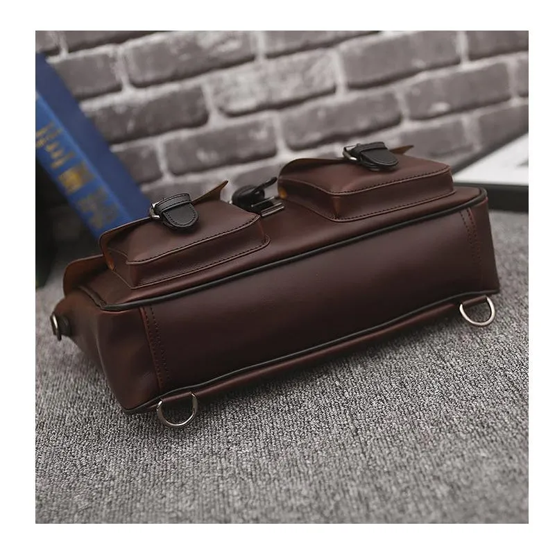 Briefcase | Messenger Bag <br> Genuine Leather