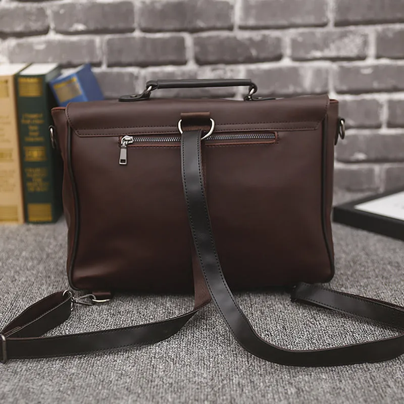 Briefcase | Messenger Bag <br> Genuine Leather