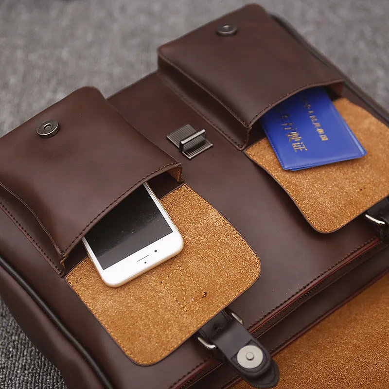 Briefcase | Messenger Bag <br> Genuine Leather