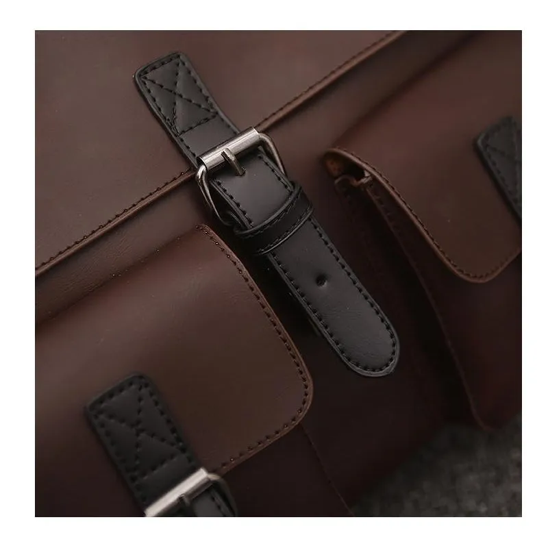 Briefcase | Messenger Bag <br> Genuine Leather
