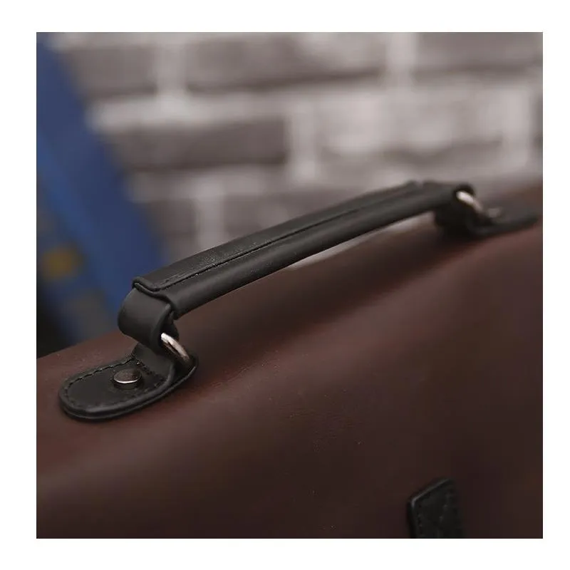 Briefcase | Messenger Bag <br> Genuine Leather