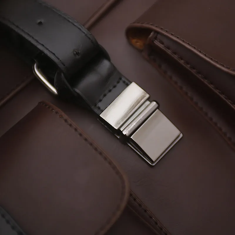 Briefcase | Messenger Bag <br> Genuine Leather
