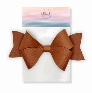Brown Persephone Hair Bow