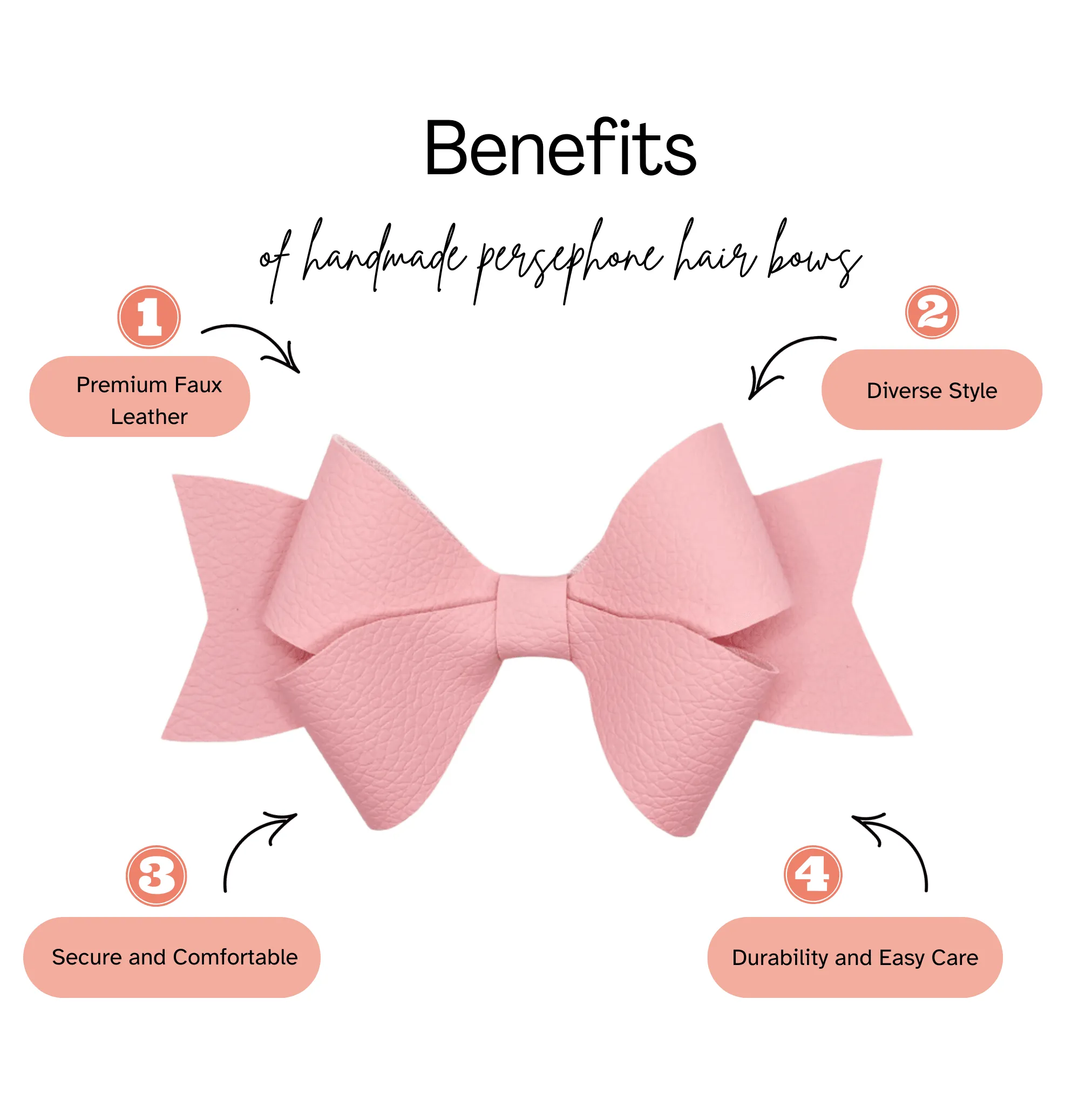 Brown Persephone Hair Bow