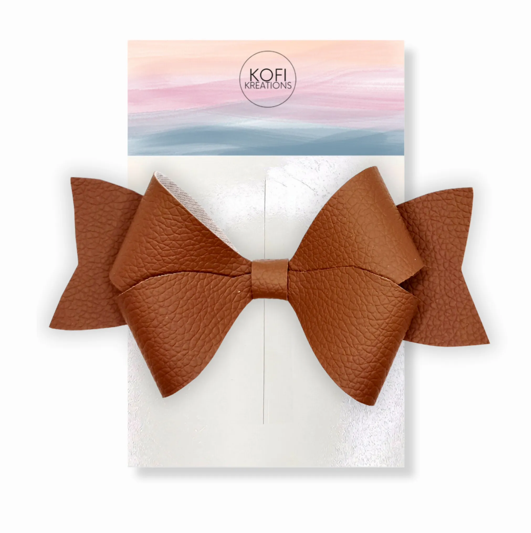 Brown Persephone Hair Bow