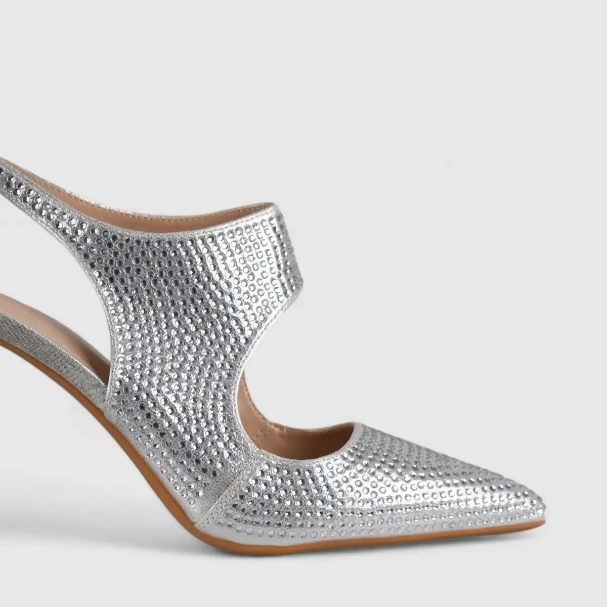 Bulbul Evening Court Shoe Silver  LI001