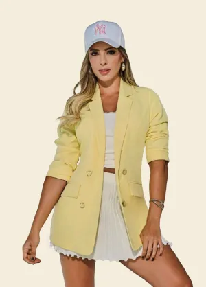 Butter Yellow Blazer Suit Jacket